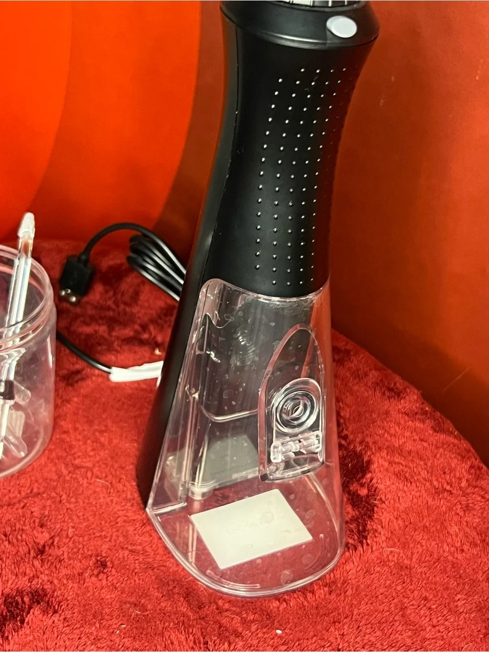Black Cordless Pearl Water Flosser